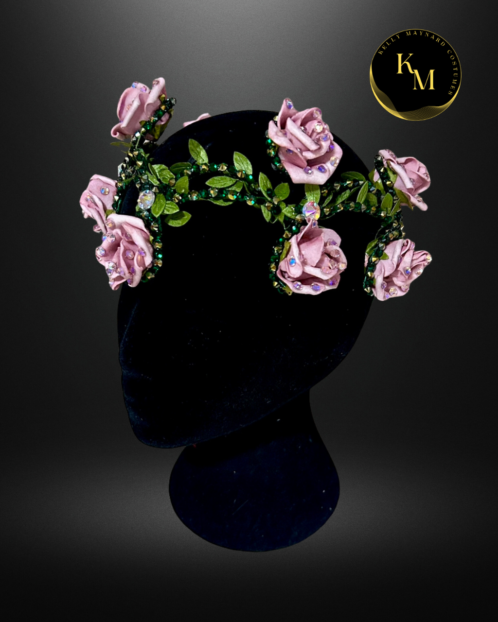 Pink Rose "Rachel" Headpiece