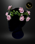 Pink Rose "Rachel" Headpiece