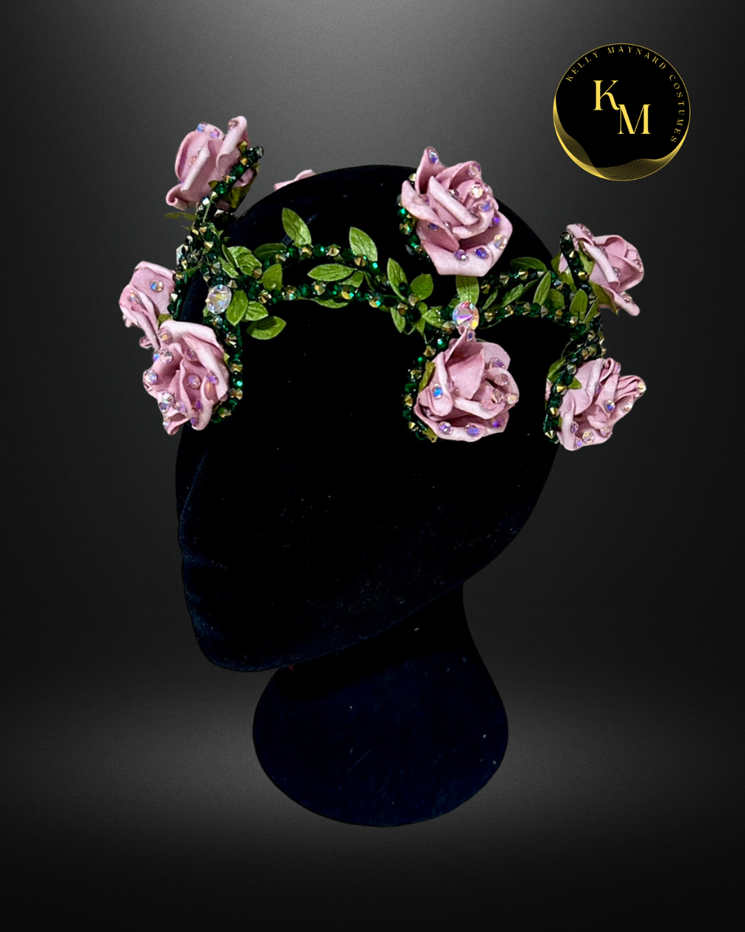 Pink Rose "Rachel" Headpiece