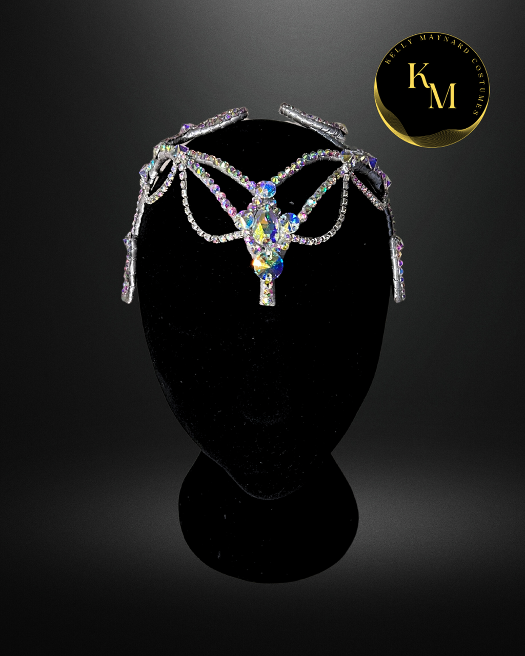 “Kelly” Headpiece Silver AB