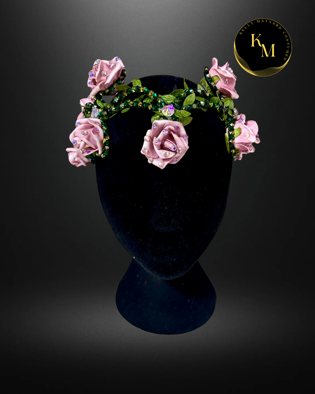Pink Rose "Rachel" Headpiece