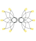 Juggle Dream Lotus Fire Fans (Pair)