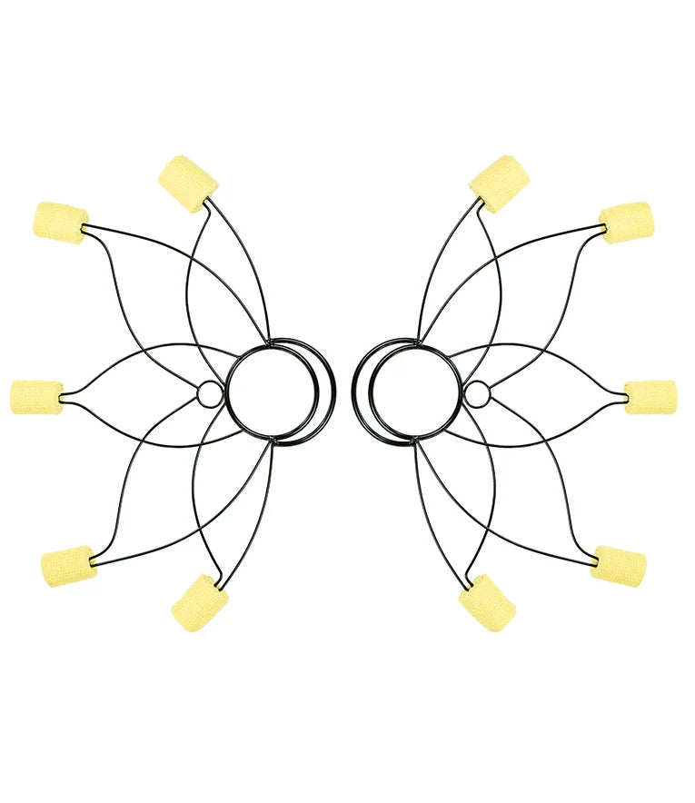 Juggle Dream Lotus Fire Fans (Pair)