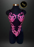 Pink and Black Leotard