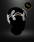“Rachel” Headpiece White AB